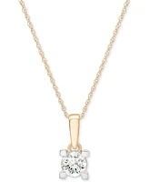 Macy's Diamond Pendant 18" Necklace (1/2 ct. t.w.) in 14k Yellow Gold