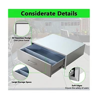 gaomon 30" W x 10" H x 23" D Outdoor Kitchen Drawers, Stainless Steel Outdoor Kitchen Drawers, 1-Layer Flush Mount Bbq Drawers for Bbq Island, Grill S