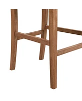 The Pop Home 30.5-Inch Upholstered Bar Stools Set of 2, Retro Chairs for Kitchen Island or Dining Room-The