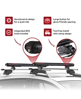 Yakima FatCat Evo 6 Skis or 4 Snowboards Mount Roof Rack, Fits T-Slot Crossbars