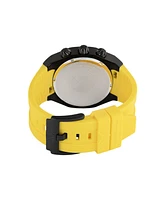 TechnoMarine Men's Tm-523002 Reef Quartz Chronograph Black, Yellow Dial Watch