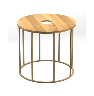 Slickblue Compact Side End Table for Living Room or Bedroom Storage and Decor