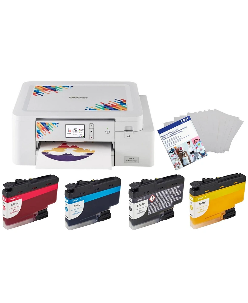 Brother Sublimation Printer with Multiple Ink Cartridges and Printer Paper