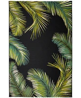 Liora Manne' Marina Palm Border 4'10"x7'6" Area Rug