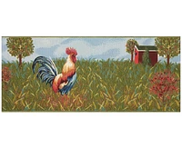 Liora Manne' Esencia Rooster Farm 1'11"x4'11" Runner Area Rug