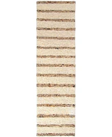 Liora Manne' Lhasa Stripe 2'x7'6" Runner Area Rug