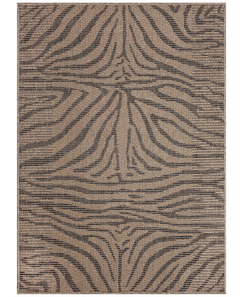 Liora Manne' Monaco Zebra 5'3"x7'3" Area Rug