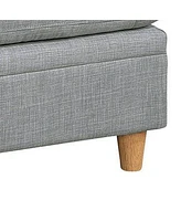 Slickblue Versatile Ottoman for Comfortable Seating and Storage in Living Room or Bedroom