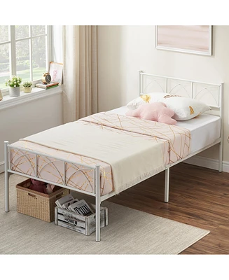 gaomon Twin Size Metal Bed Frame, Platform Bed Frame with Headboard and Footboard