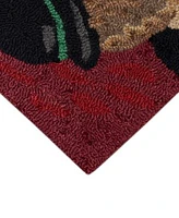 Liora Manne Frontporch Poker Pups Rug Collection