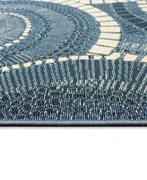 Liora Manne' Marina Circles 7'10"x9'10" Area Rug