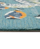 Liora Manne' Frontporch Turtle and Fish 2'6"x4' Area Rug