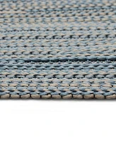 Liora Manne' Miranda Tweed Stripe 4'10"x7'6" Area Rug