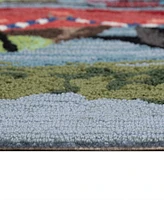 Liora Manne' Frontporch Rafting Dogs 2'x3' Area Rug
