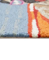 Liora Manne' Frontporch Pool Party Pug 2'x3' Area Rug