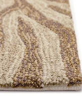 Liora Manne' Ravella Zebra 8'x8' Square Area Rug