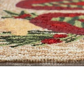 Liora Manne' Frontporch Mistletoes 2'6"x4' Area Rug