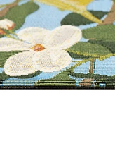 Liora Manne' Esencia Floral Finches 2'x2'10" Area Rug