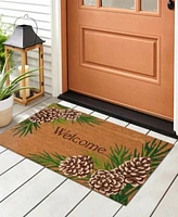 Liora Manne Natura Pinecone Border Rug Collection