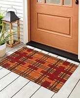 Liora Manne' Natura Plaid 1'6"x2'6" Area Rug