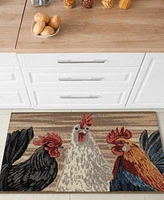 Liora Manne Esencia Three Roosters Rug Collection