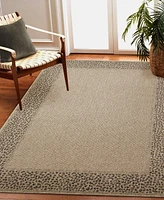 Liora Manne' Monaco Leopard Border 3'3"x4'11" Area Rug