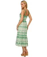 Adrianna by Papell Women's Cotton Eyelet Midi Dress