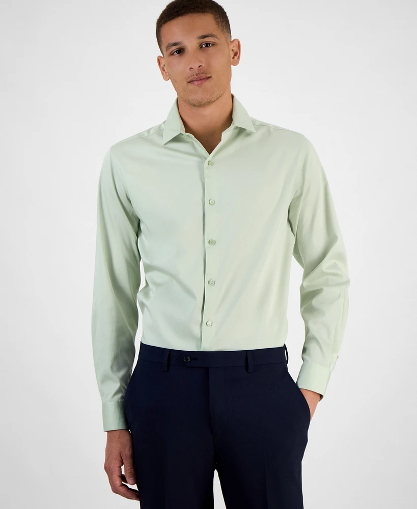 Bar Iii Men's Spread-Collar Sateen Dress Shirt, Created for Macy's