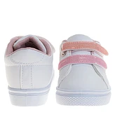 Laura Ashley Toddler Little Girl Hook and Loop Casual Sneakers