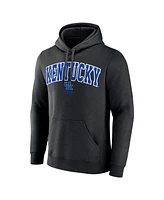 Fanatics Men's Black Kentucky Wildcats Team Wordmark Fleece Pullover Hoodie