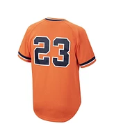 Mitchell & Ness Men's Kirk Gibson Orange Detroit Tigers Cooperstown Collection Mesh Batting Practice Button-Up Jersey