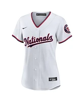 Nike Women's Cj Abrams White Washington Nationals Home Replica Player Jersey