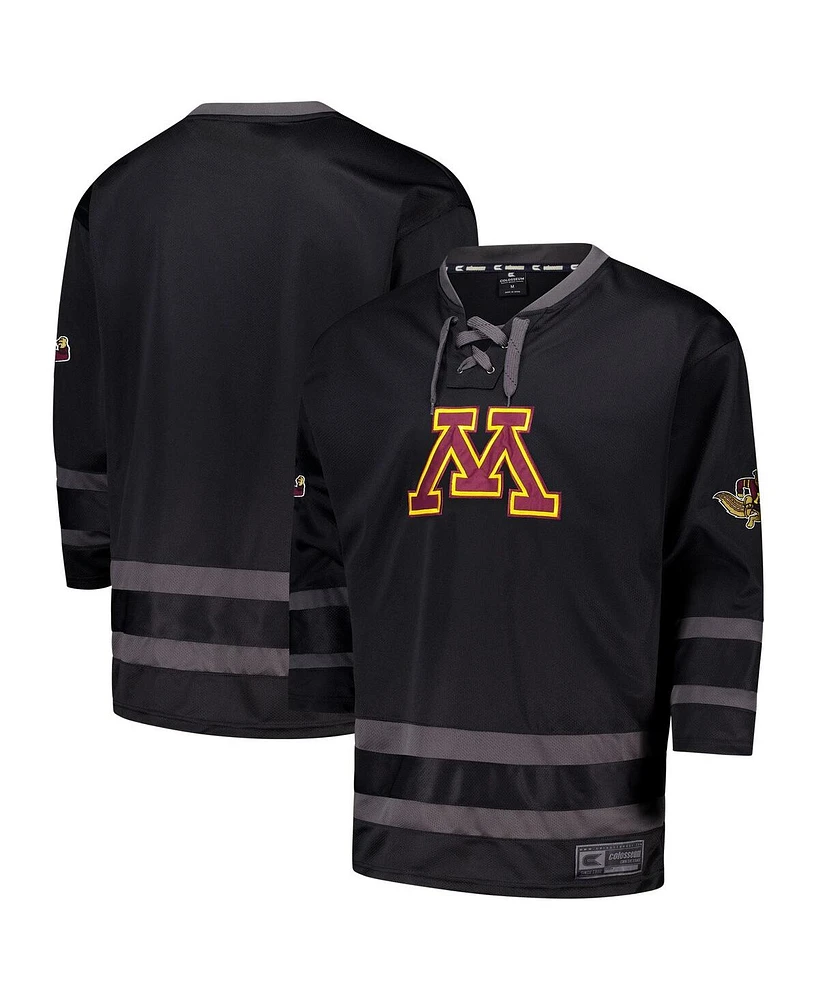 Colosseum Men's Black Minnesota Golden Gophers On The Ice Hockey Jersey