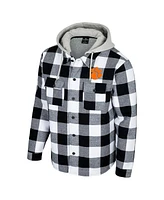 Colosseum Men's Black/White Clemson Tigers Buffalo Plaid Full-Zip Jacket