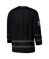 Colosseum Men's Black Wisconsin Badgers On The Ice Hockey Jersey