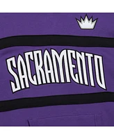 Mitchell & Ness Men's Purple Sacramento Kings Hardwood Classics Nights Head Coach Pullover Hoodie