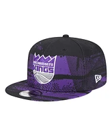 New Era Men's Black Sacramento Kings Tip-Off 9FIFTY Snapback Hat