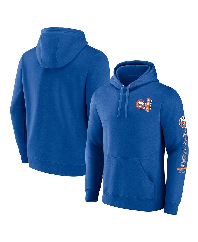 Fanatics Men's Royal New York Islanders Revolution Pullover Hoodie