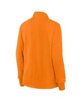 Fanatics Women's Tennessee Orange Volunteers Velocity French Terry Quarter-Zip Jacket