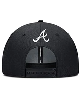 Nike Men's Navy Atlanta Braves Rise Gaberdine Adjustable Hat