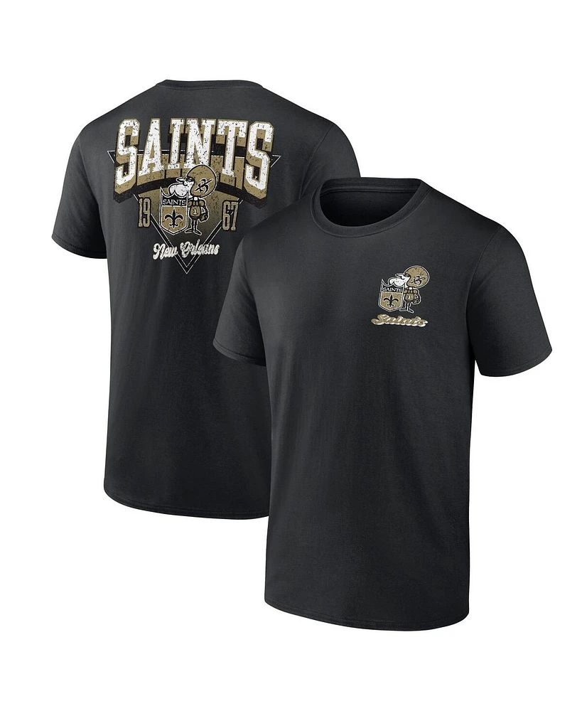 Fanatics Men's Black New Orleans Saints Never Over T-Shirt