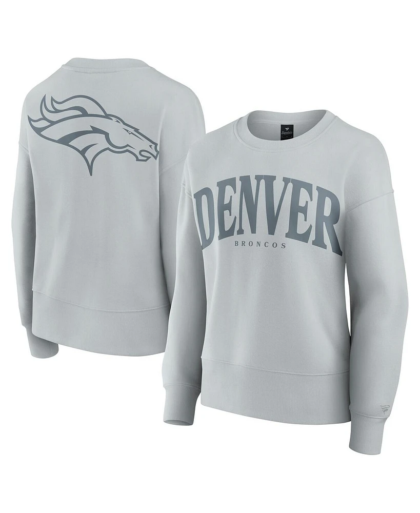 Fanatics Women's Gray Denver Broncos Elements Pullover Sweatshirt