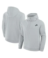 Fanatics Men's and Women's Gray Detroit Lions Front Office Full-Zip Hoodie