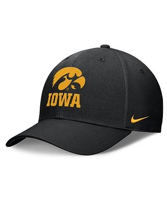 Nike Men's Black Iowa Hawkeyes Campus Club Adjustable Hat