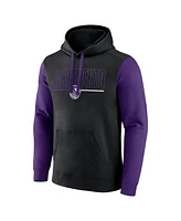 Logo Athletic Men's Black Sacramento Kings Outline Colorblock Pullover Hoodie