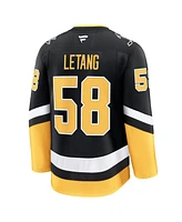 Fanatics Men's Kris Letang Black Pittsburgh Penguins Alternate Premium Jersey