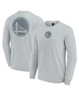 Fanatics Men's Gray Golden State Warriors Elements Strive Long Sleeve T-Shirt