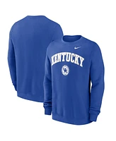 Nike Men's Royal Kentucky Wildcats Arched Seal Pullover Sweatshirt