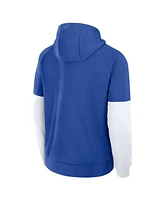 Nike Men's Royal Duke Blue Devils Fitness Raglan Performance Pullover Hoodie