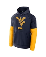 Nike Men's Navy West Virginia Mountaineers Fitness Performance Pullover Hoodie